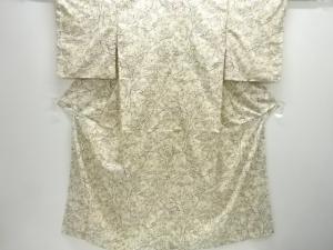 アンティーク　竹梅模様本場大島紬着物(染)